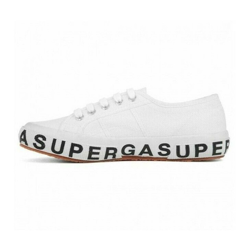 SUPERGA COTW Limited Edition Outsole Lettering Logo Sneaker Shoe White Size 6.5 - Picture 4 of 5